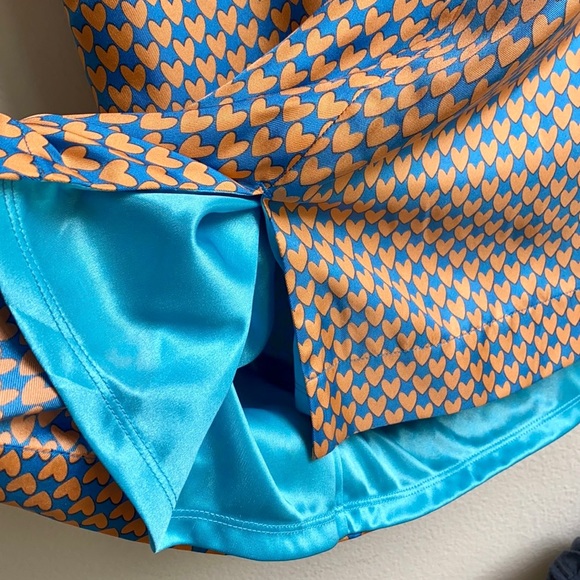 Anni Carlsson Heart Print Silk Dress - Picture 6 of 8